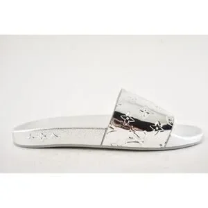 Louis Vuitton Waterfront Mule White Silver Monogram Slide Sandal UK 9 US 10 11 Louis Vuitton Waterfront Mule White Silver Monogram Slide  main image 2
